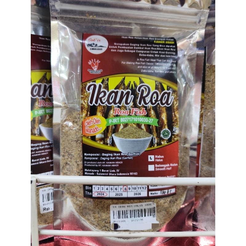 

Ikan Roa Kering Halus Khas Manado FULL DAGING ROA PIRT 8027171010030-27