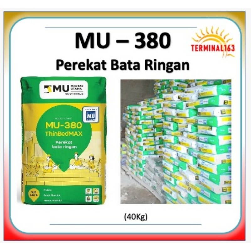 mu 380 mortar lem hebel perekat bata ringan