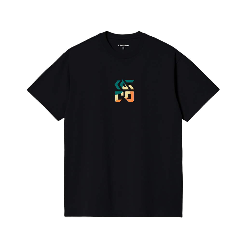 Fourfivesix Kaos Tshirt - Camo F.29 - Black