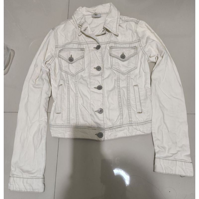 Jaket Jeans Broken White HQ TRF