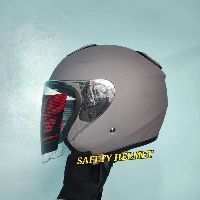 HELM HALF FACE MLA KYOTO SOLID GREY DOFF