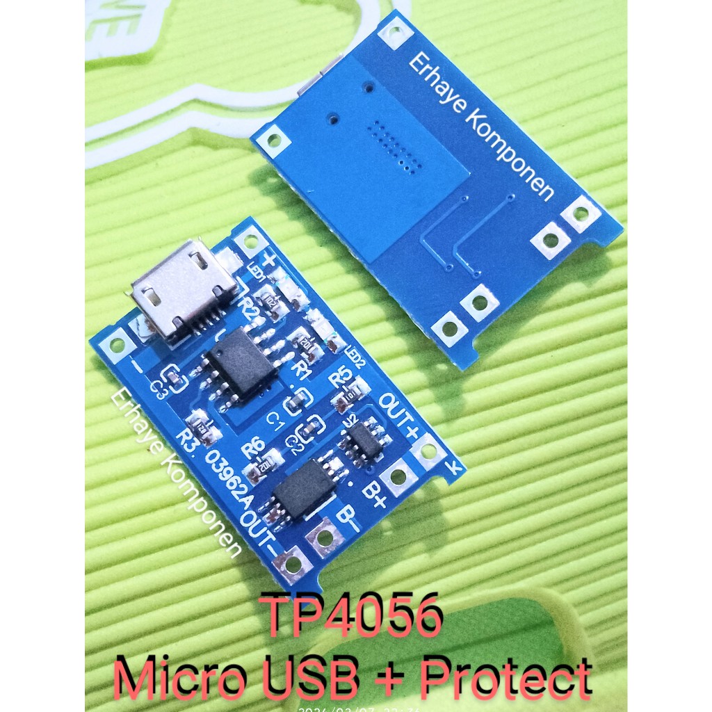 (@2pcs) Tp4056 Micro USB Modul charger micro USB+proteksi