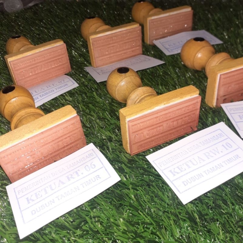Stempel Kayu Murah / Stempel Runaflek / Stempel Manual Stempel Kotak