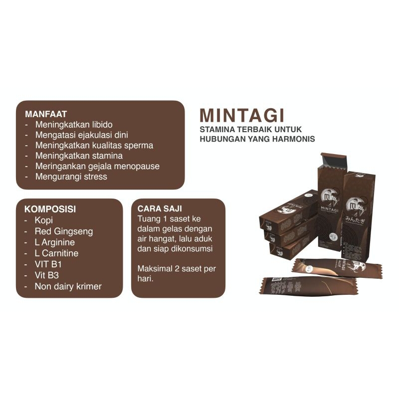 

KOPI MINTAGI 1 Box isi 4 saset 40g