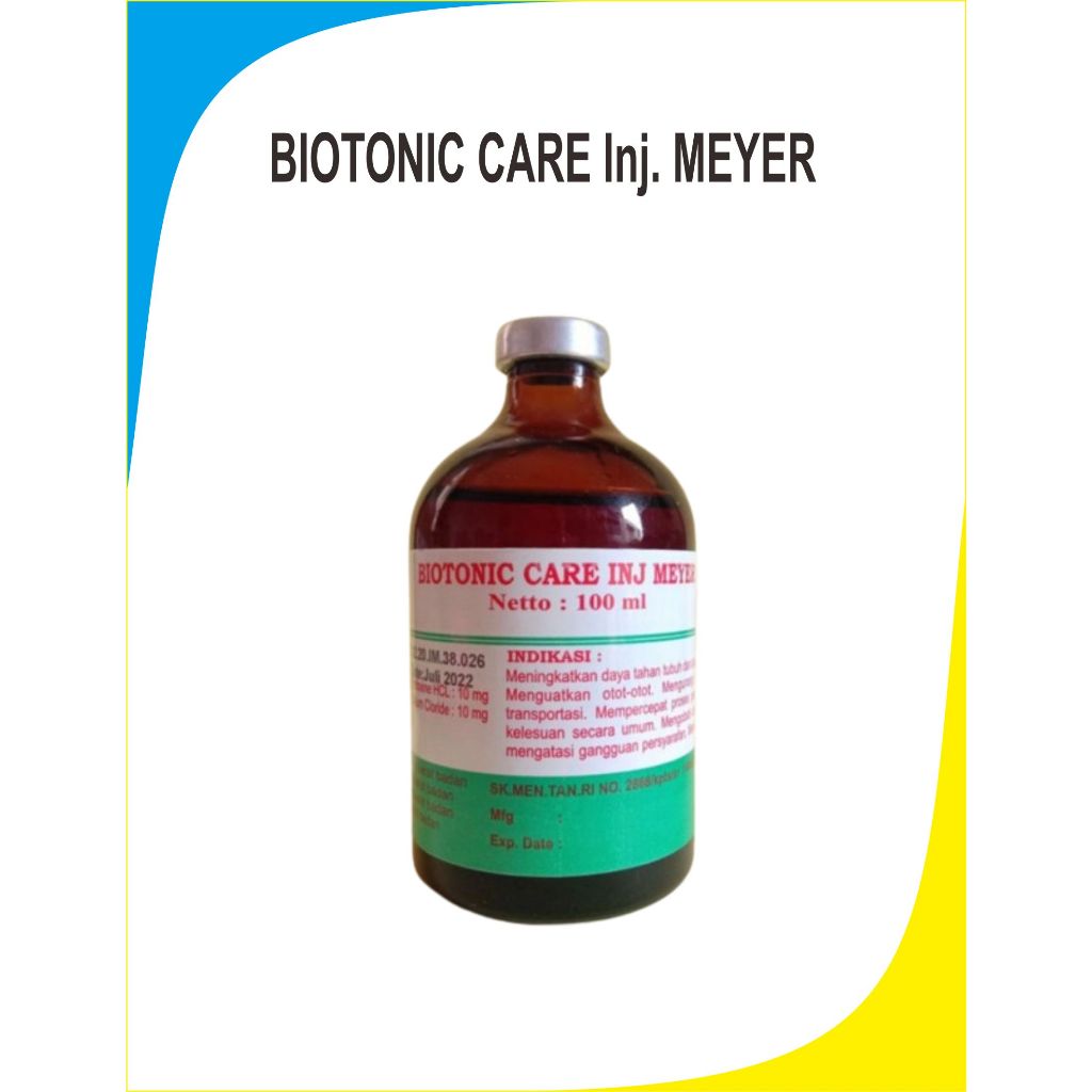 OBAT HEWAN PENGUAT OTOT/penguat syaraf otot Biotonic Care inj Meyer