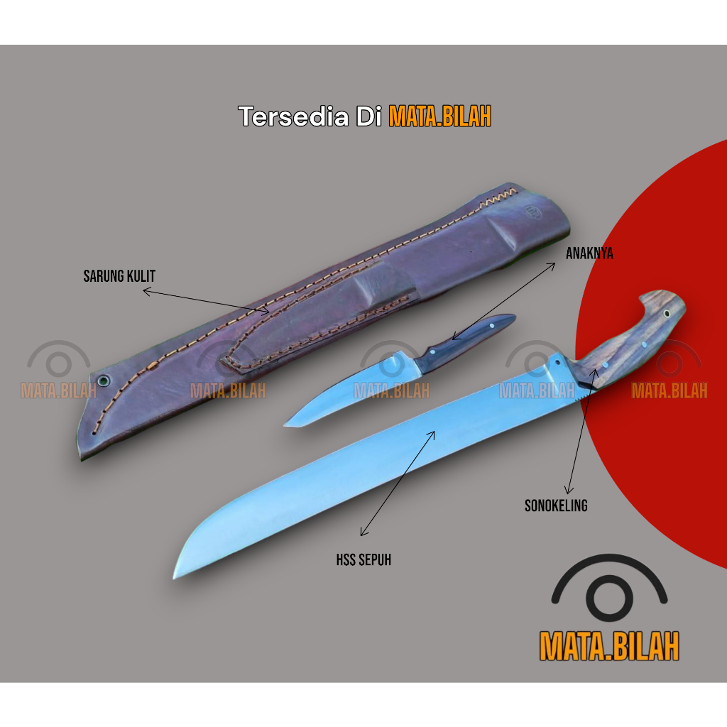 MB Pisau Sembelih Sapi Super Premium Jagal Anak Fulltank HSS