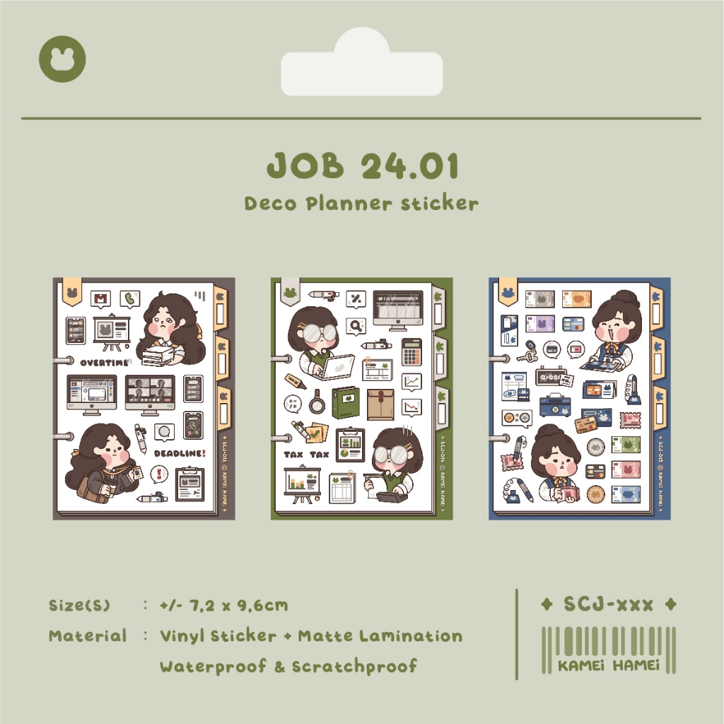 

Job 24.01 | Kamei Hamei Deco Planner Sticker