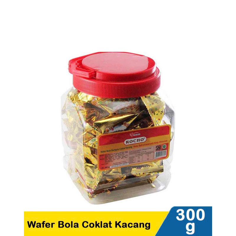 

Rocho Wafer Bola Coklat Kacang 300 gram Promo Ramadhan / Special Edition parcel lebaran / Terlaris