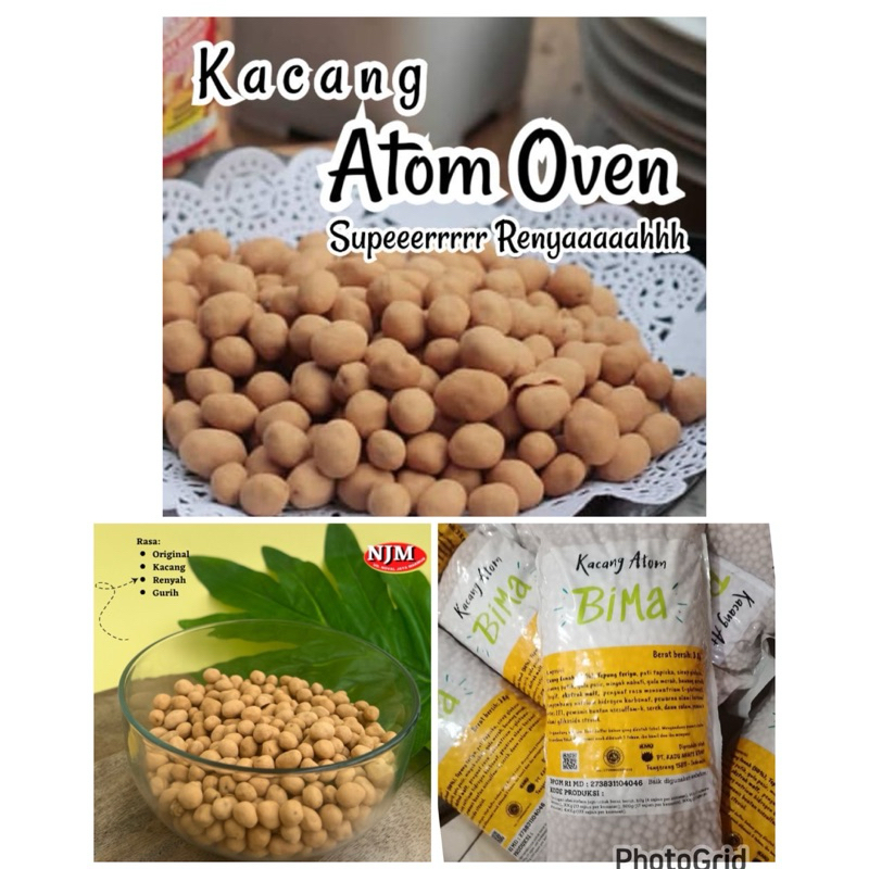 

Kacang Atom Oven Bima Kemasan 500gram