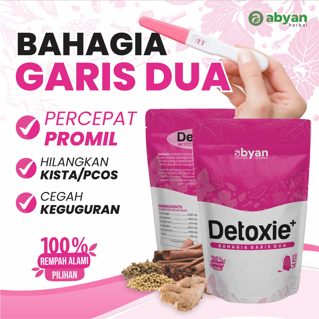 Detoxie Plus Resep JSR Ramuan Program Hamil Alami Promil Detox Rahim Dr.Zaidul Akbar