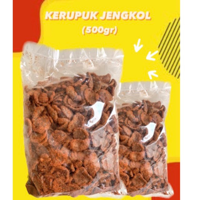 

(250gr) KERUPUK JENGKOL KRIUKK PEDAS JELETOT JAJANAN BANDUNG BISA COD