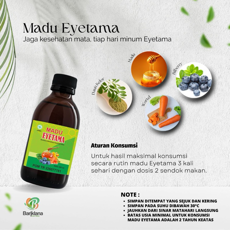 

MADU EYETAMA - Madu Mata | BARIKLANA