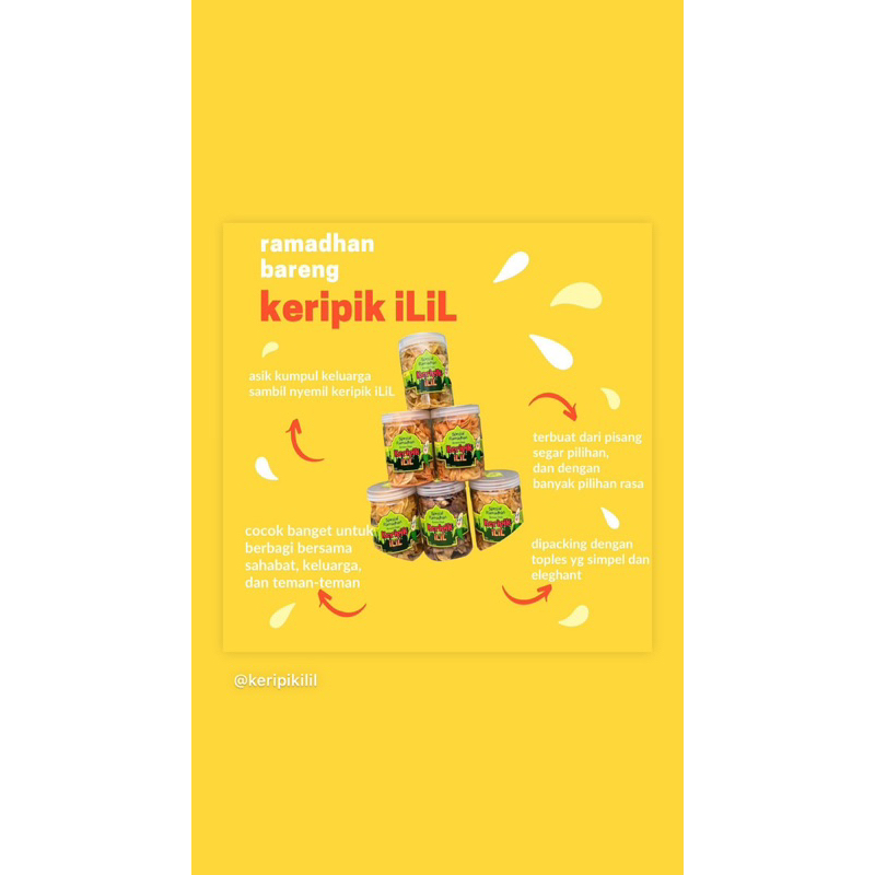 

Keripik iLiL / banana chip/ keripik pisang / kripik pisang