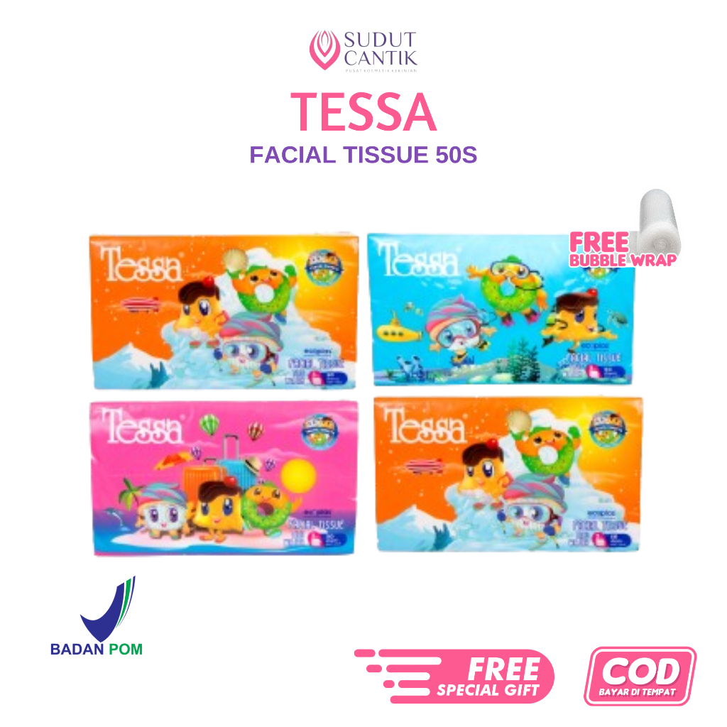 Tessa Travel Pack Tissue 50 Sheets