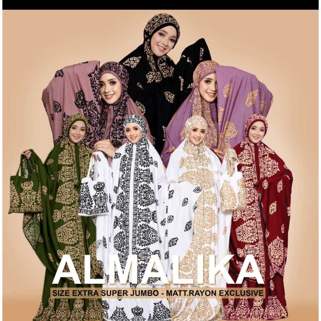 Mukena Al malika Extra Super Jumbo dan Mukena Terusan Seruni/Mukena Bali/Mukena Dewasa