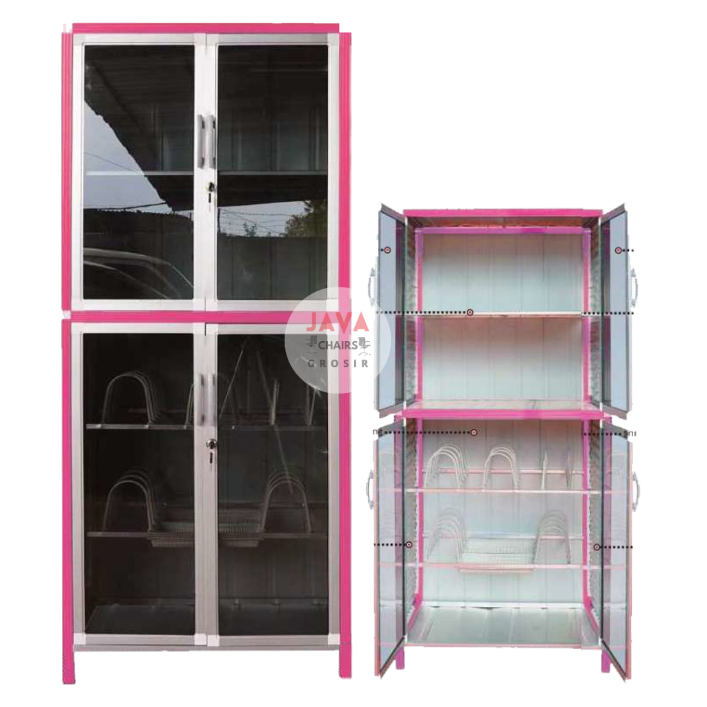 Rak Piring Tertutup | Rak Dapur | Rak Piring Minimalis | Rak Dapur Full Box