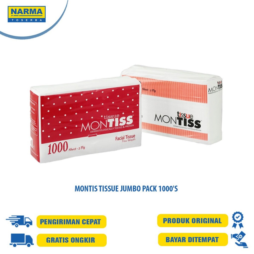 MONTISS TISSUE JUMBO PACK 1000'S/MONTISS/TISSUE