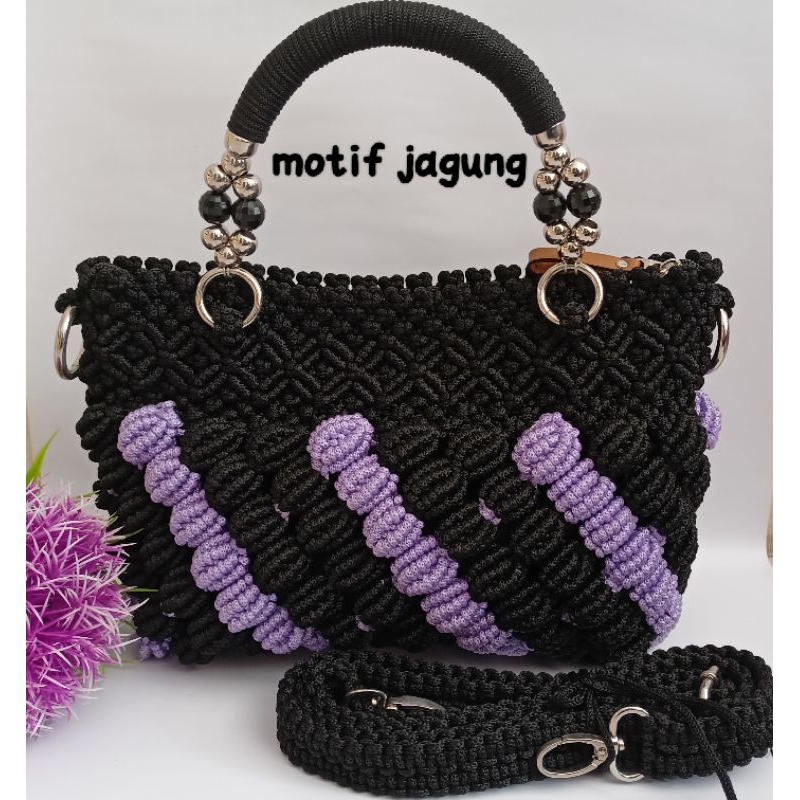 tas tali kur motif jagung