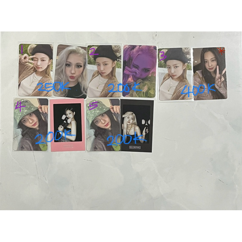 wts jisoo bucket hat bucketsoo ktown benefit somi ungu jennie bear set wink