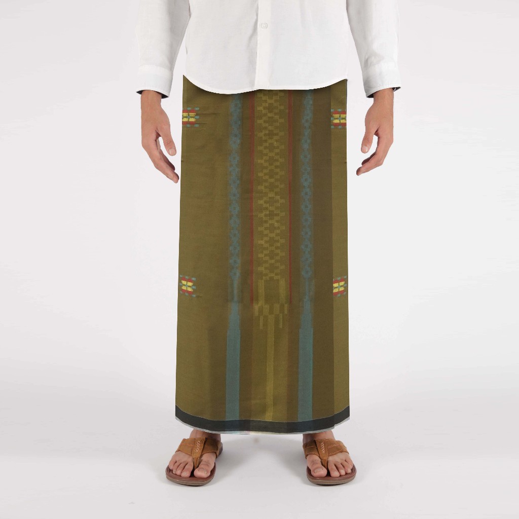 Sarung Mangga Songket Kuning Tosca SKT49