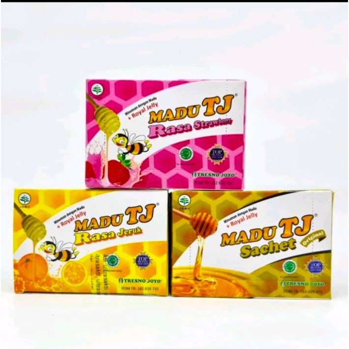 

MADU TJ SACHET 1 BOX ISI 12 SACHET @20GR