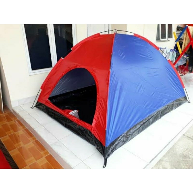 tenda camping second 4 orang alas terpal