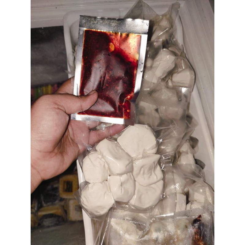 

BASRENG MENTAH VIRAL ISI 7-8 FREE CHILI OIL KEMASAN VAKUM