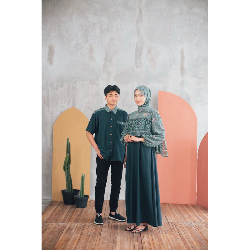 Chayra Couple Set Baju Lebaran | Raya Couple Set Collection | Free Hijab