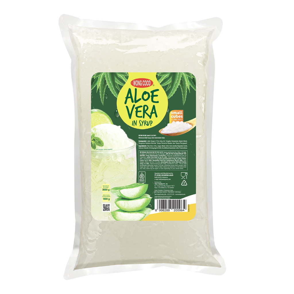 

QH Aloe Vera Cubes ukuran 5mm 2kg x 8 (1 karton)