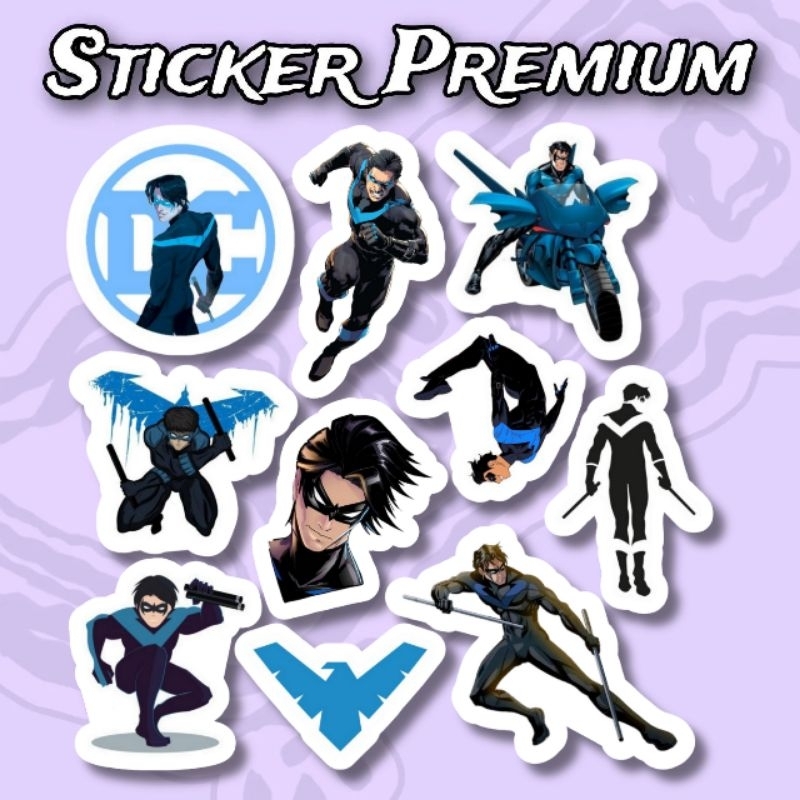

Sticker Night Wing DC Pack 10pcs Premium Waterproof
