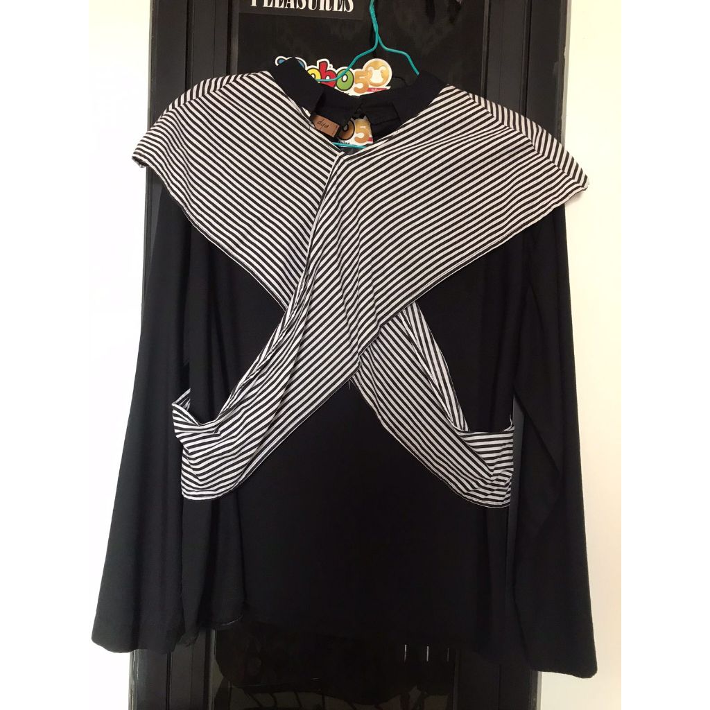 (PRELOVED) BAJU ATASAN WANITA DYA_ID TOPS BLACK