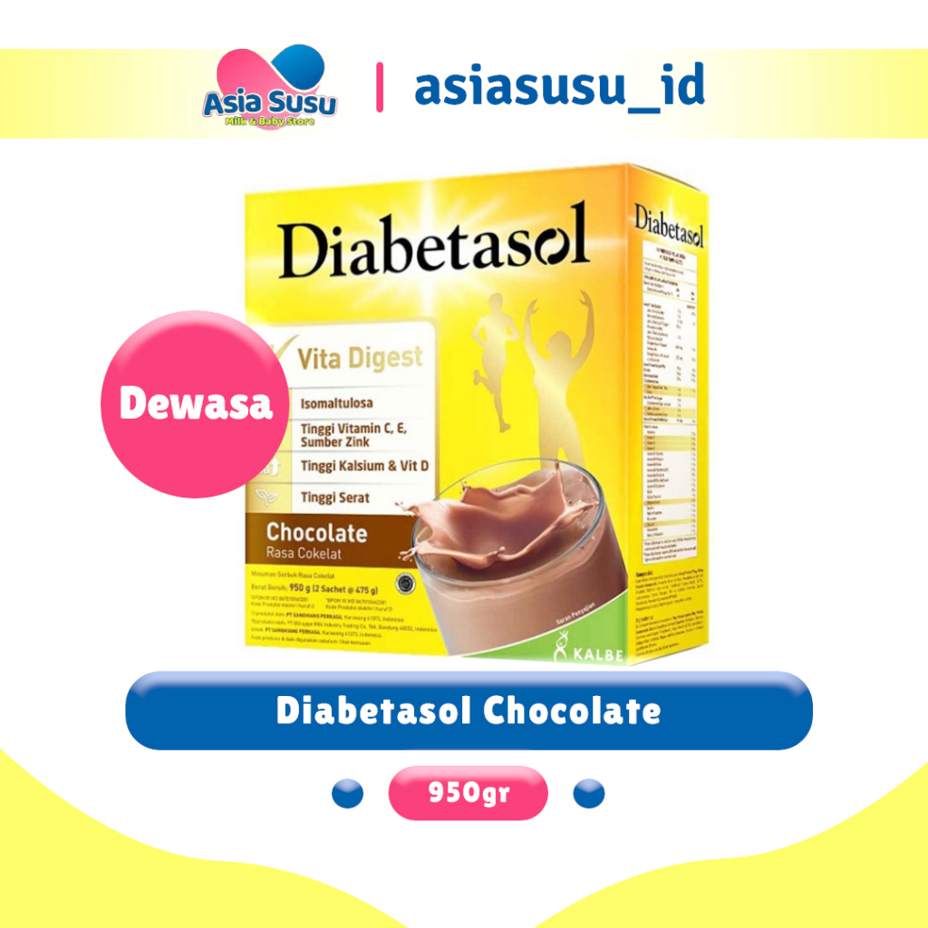 

DIABETASOL COKLAT VANILA 950 GR