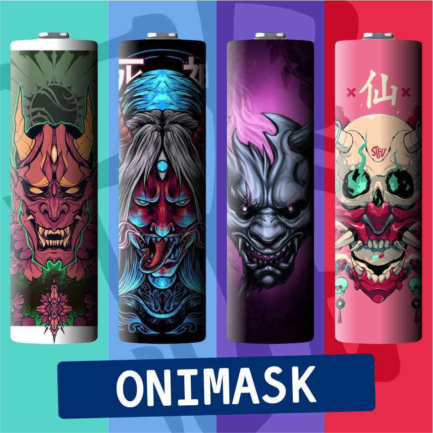 

Wrap 18650 setiker onimask series lapisan plastik HARGA SATUAN TERMURAH !!!