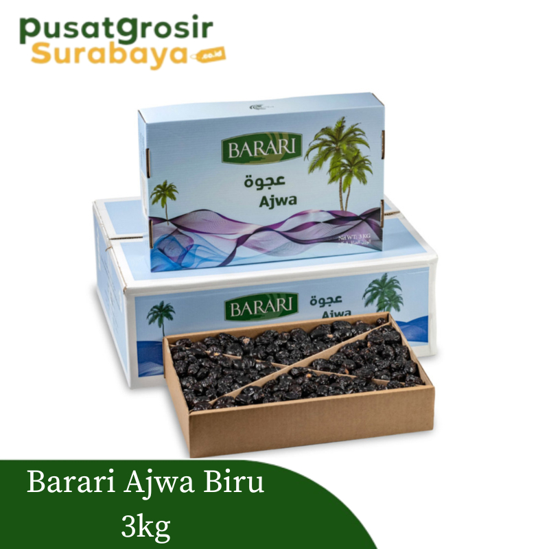 

Kurma Barari Ajwa 3kg / Kurma Ajwa