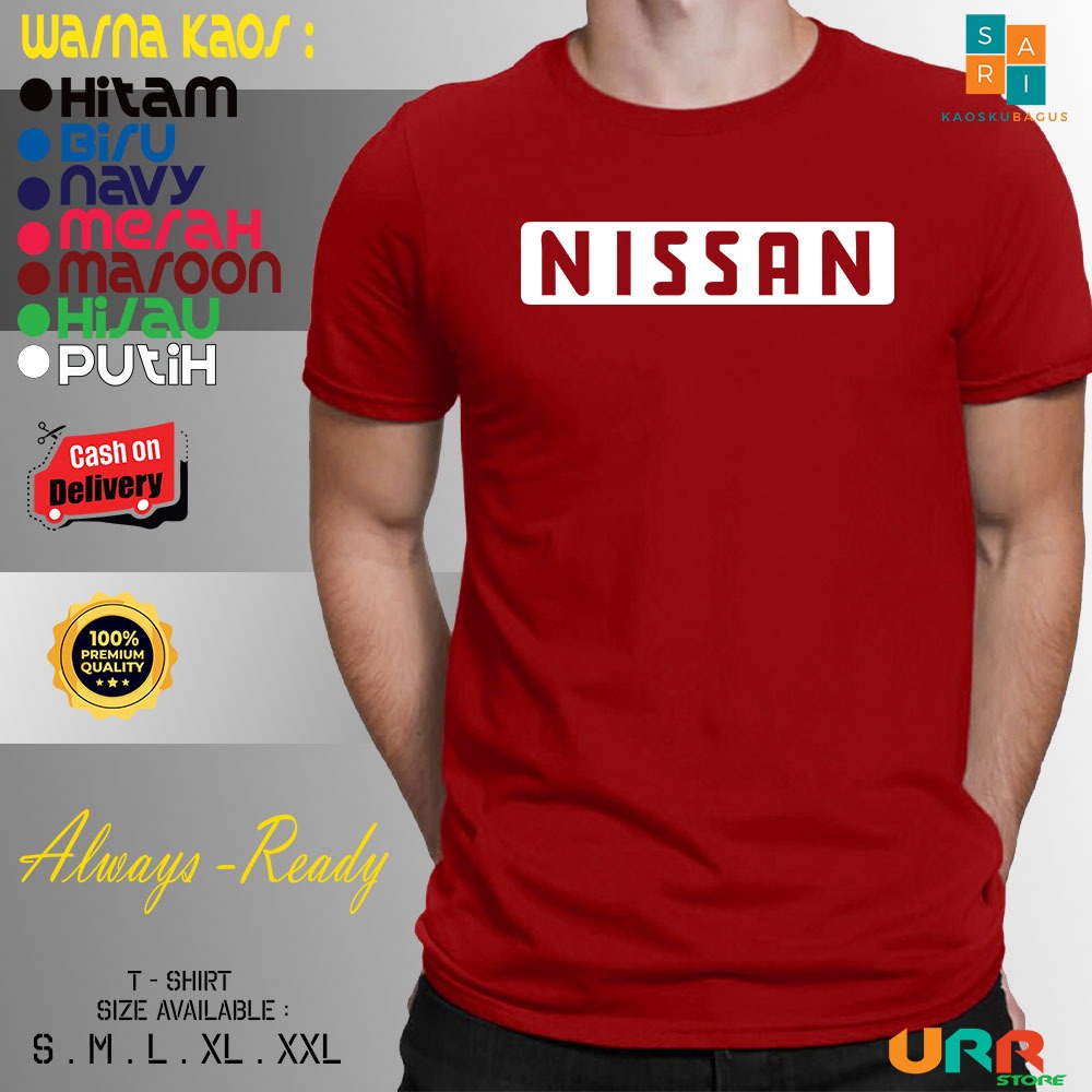 Kaos Baju NISSAN Logo Baju Distro Perusahaan Otomotif