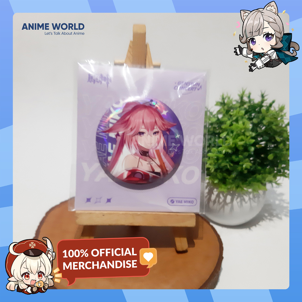 Yae Miko Can Badge  - Pin Badge Yae Miko Genshin Concert 2022