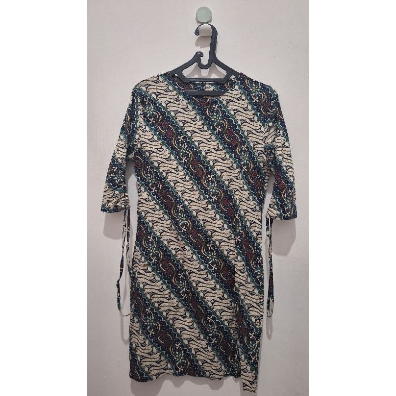 PRELOVED DRESS BATIK WANITA/DRESS BATIK MIDI WANITA