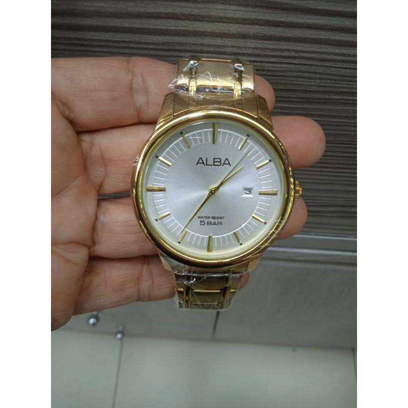 JAM TANGAN PRIA ALBA RANTAI GOLD/JAM ALBA RANTAIKUNING