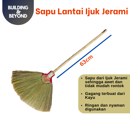 SAPU LANTAI IJUK JERAMI TRADISIONAL