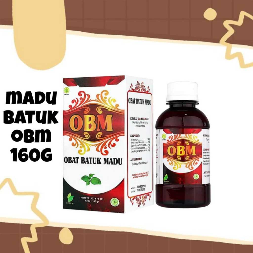 

Madu OBM - Obat Batuk Madu Plus Gamat 160gr Meredakan Batuk Berdahak