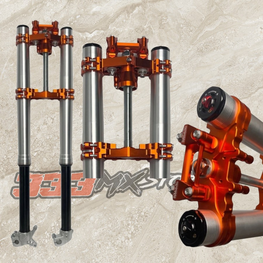 MGV Upside Down Real Jump USD KLX 150 Black Silver Orange Usd Upside