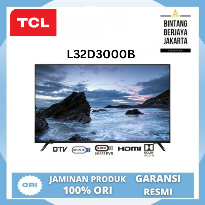 TCL LED TV 32D3000B 32 D3000B DIGITAL TV