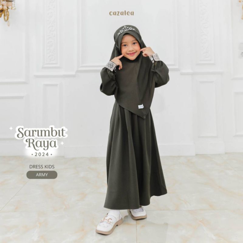 Sarimbit Raya - Gamis Kids Set Khimar - by Cazalea