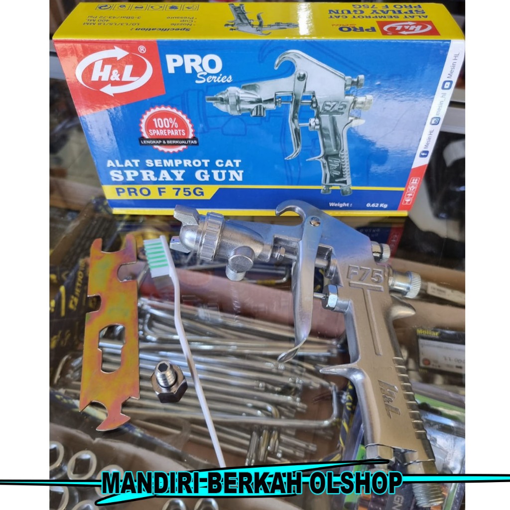 MURAH Spraygun Only Spray Gun F75 G Tabung Atas / Semprotan Cat Minyak (Tanpa Tabung)
