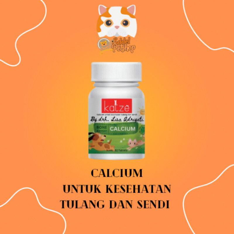 Suplemen Kalsium Anjing / Kucing - Calcium Anjing / Kucing 50 Tablets