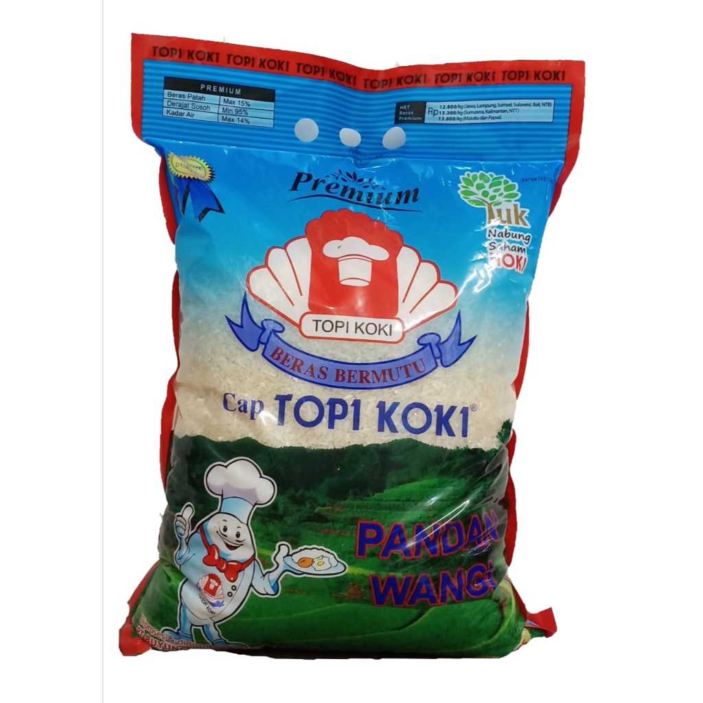 

Beras Topi Koki 5 kg | Sumber Pangan