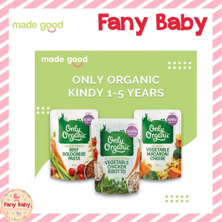 

ONLY ORGANIC KINDY VEGETABLE MACARONI 220GR