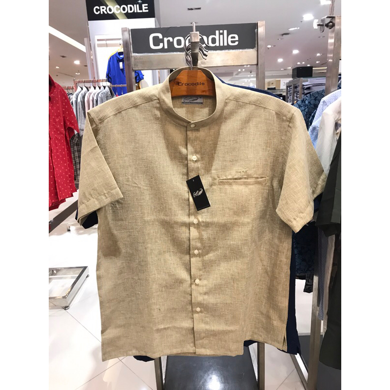 "BIG SALE" Baju Koko Lengan Pendek Kemeja Pria Katun Crocodile Original 828-1006