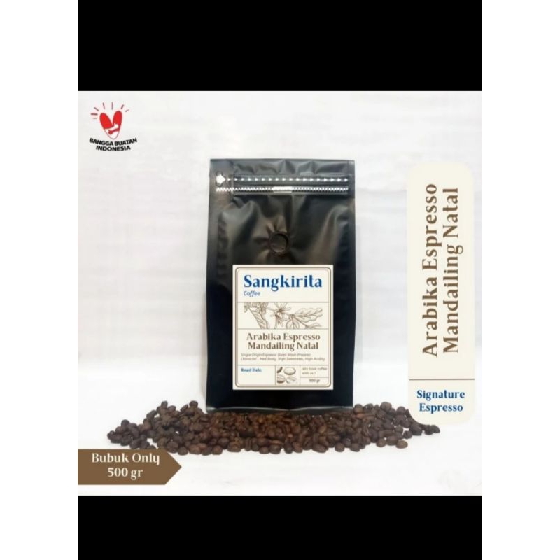 

Kopi Bubuk Arabika Espresso Mandailing Natal 500gr