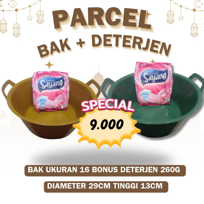 

PARCEL / PAKET LEBARAN BAK BONUS DETERJEN